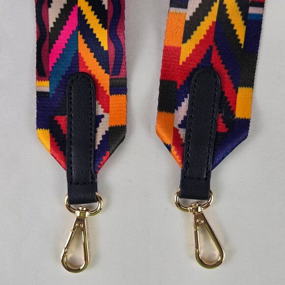 Mersi Colorful Long Adjustable Bag Strap Replacement Gold Toned Hardware - Picture 2 of 8